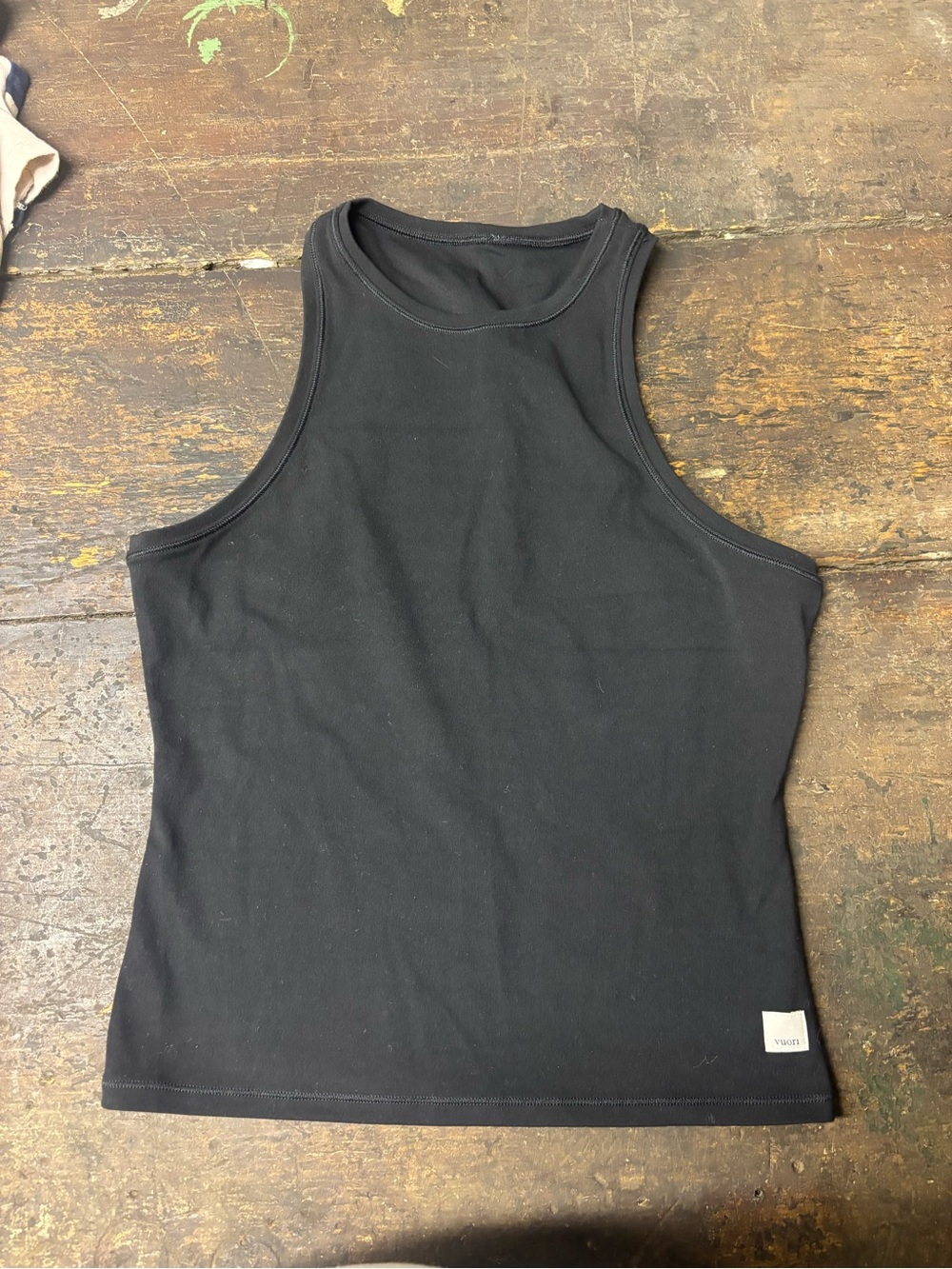 Vuori Black Racerback Tank Top
